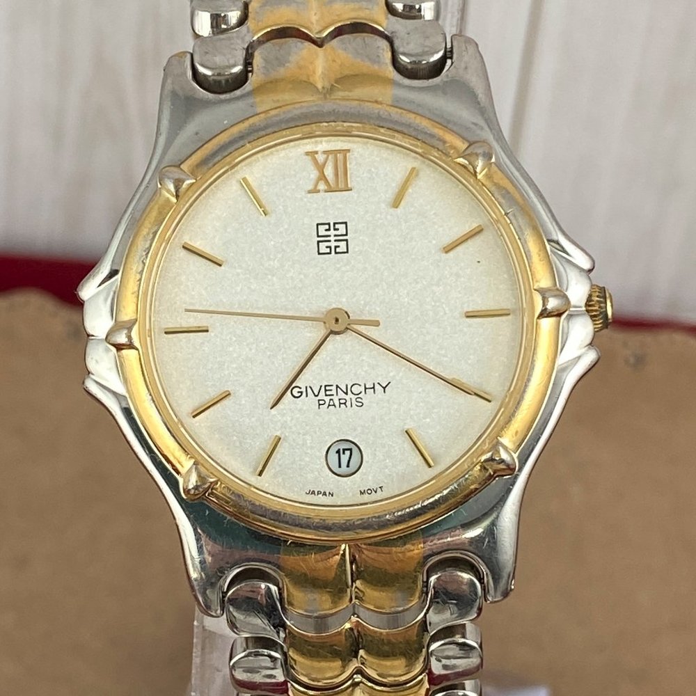 Vintage Givenchy Paris Watch Gold Plated 10 Micron with scratch Free Crystal